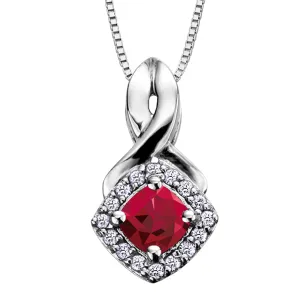 Birthstone and Diamond Pendants