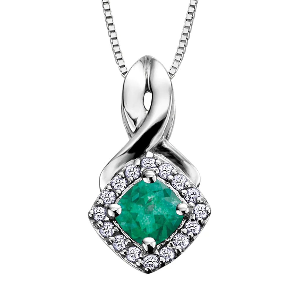 Birthstone and Diamond Pendants
