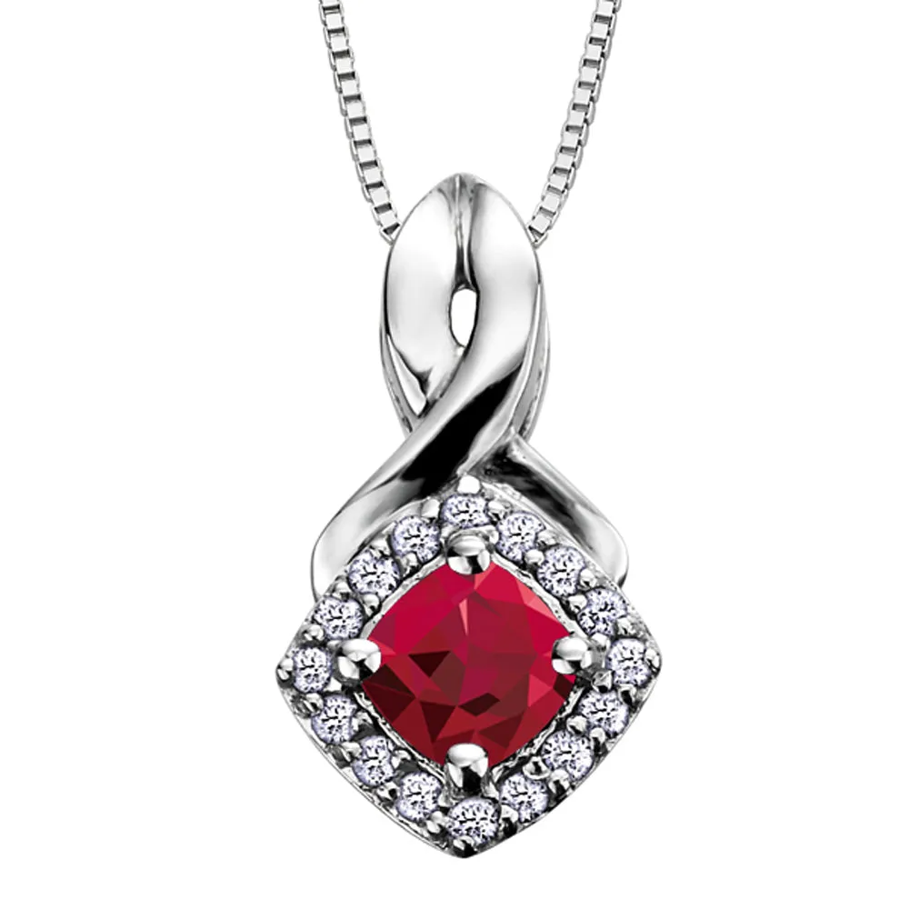 Birthstone and Diamond Pendants