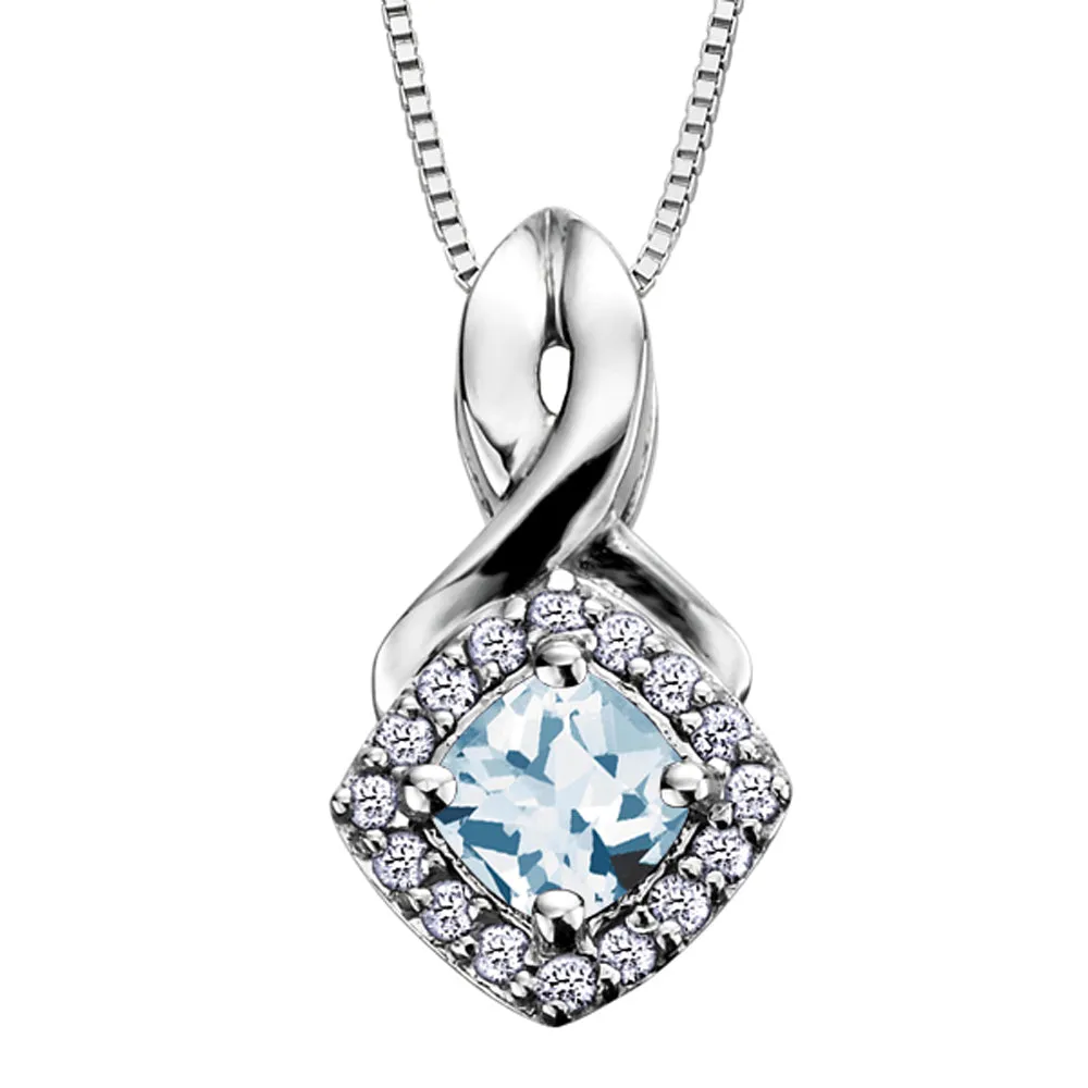 Birthstone and Diamond Pendants