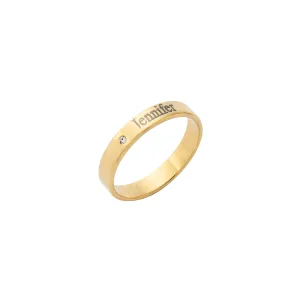Birthstone Name Ring