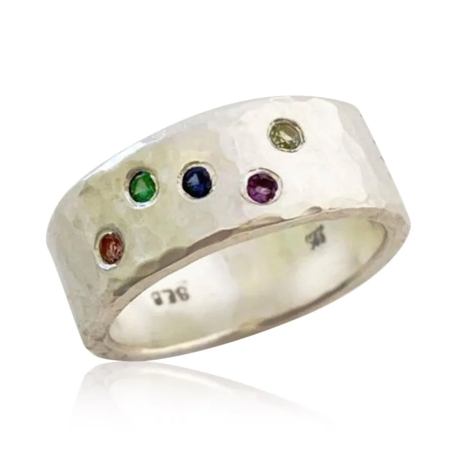 Birthstone Ring - You Choose Five Stones