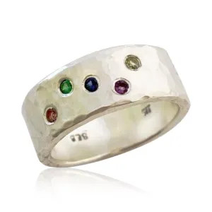 Birthstone Ring - You Choose Five Stones