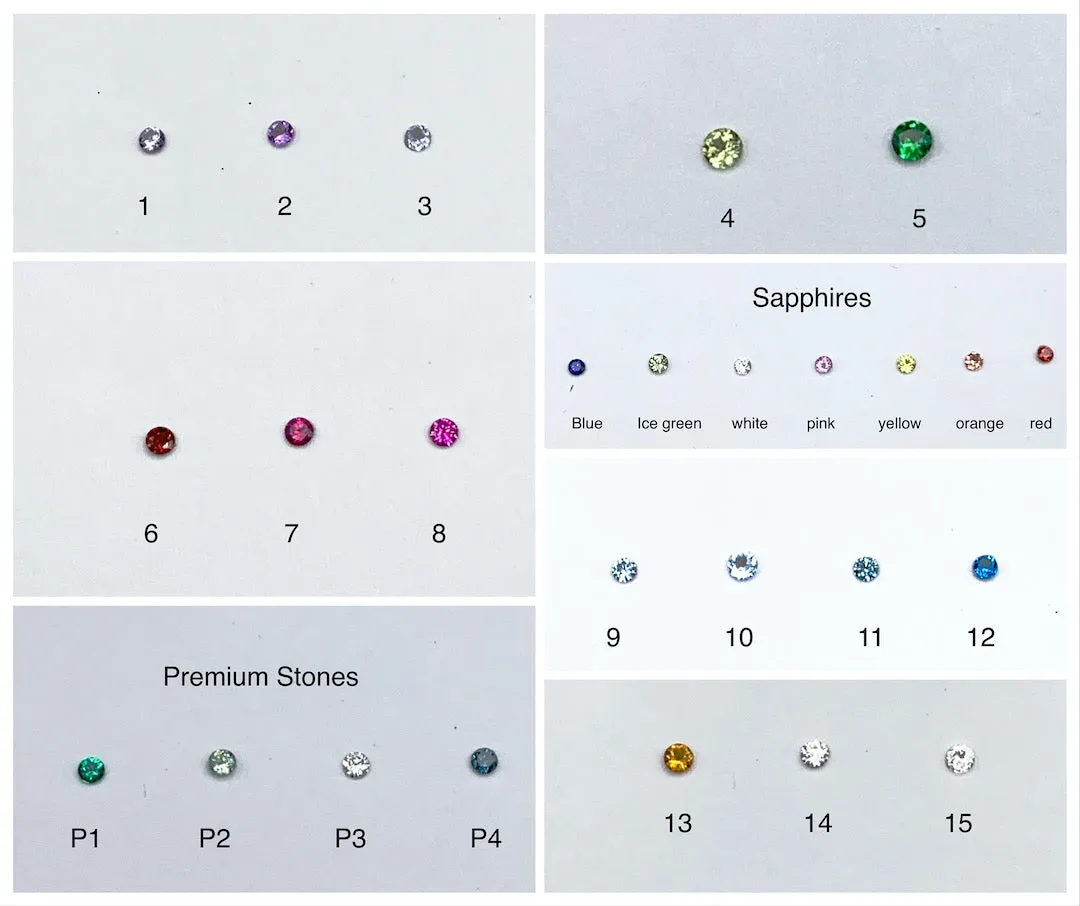 Birthstone Ring - You Choose Five Stones