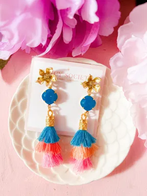 Blossom Tassel Earrings - Summer Soiree