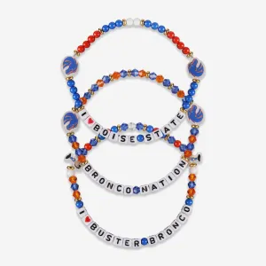 Boise State Broncos 3 Pack Friendship Bracelet