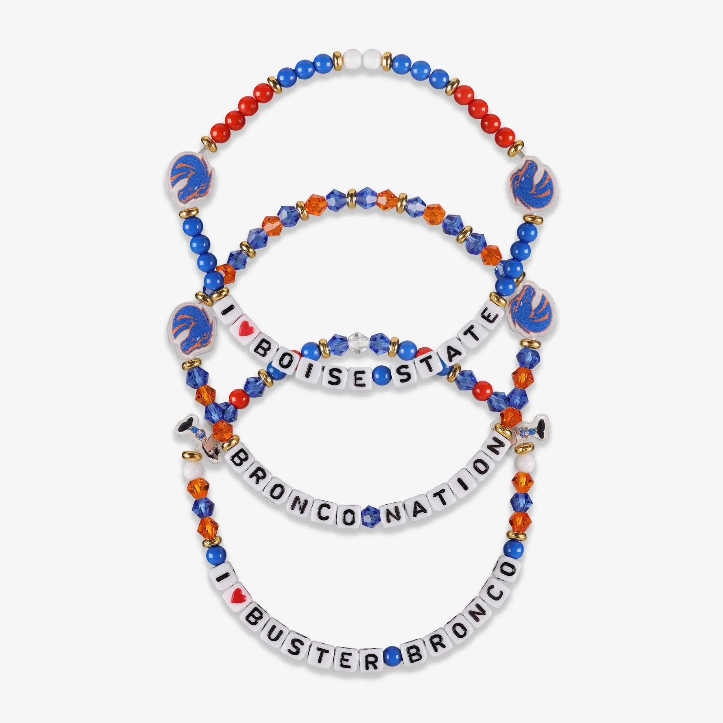 Boise State Broncos 3 Pack Friendship Bracelet