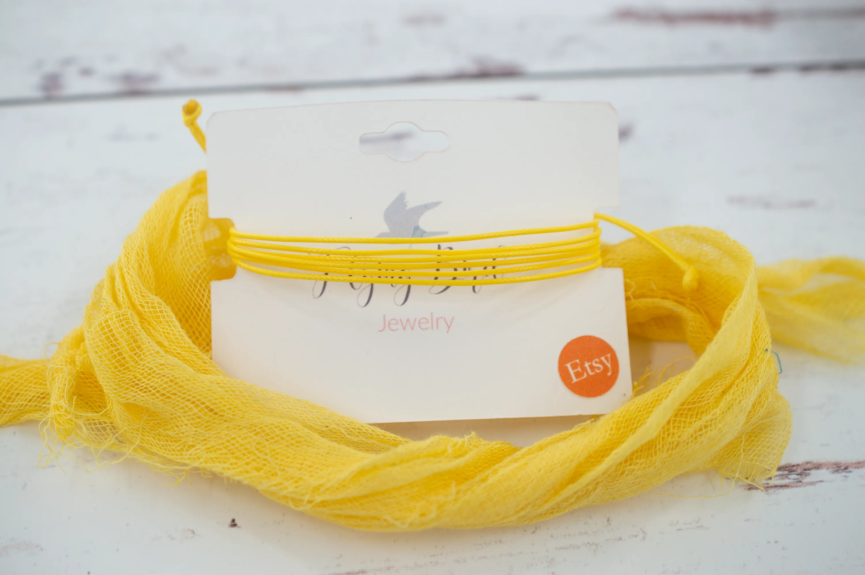BONE CANCER AWARENESS | YELLOW CORD BRACELET