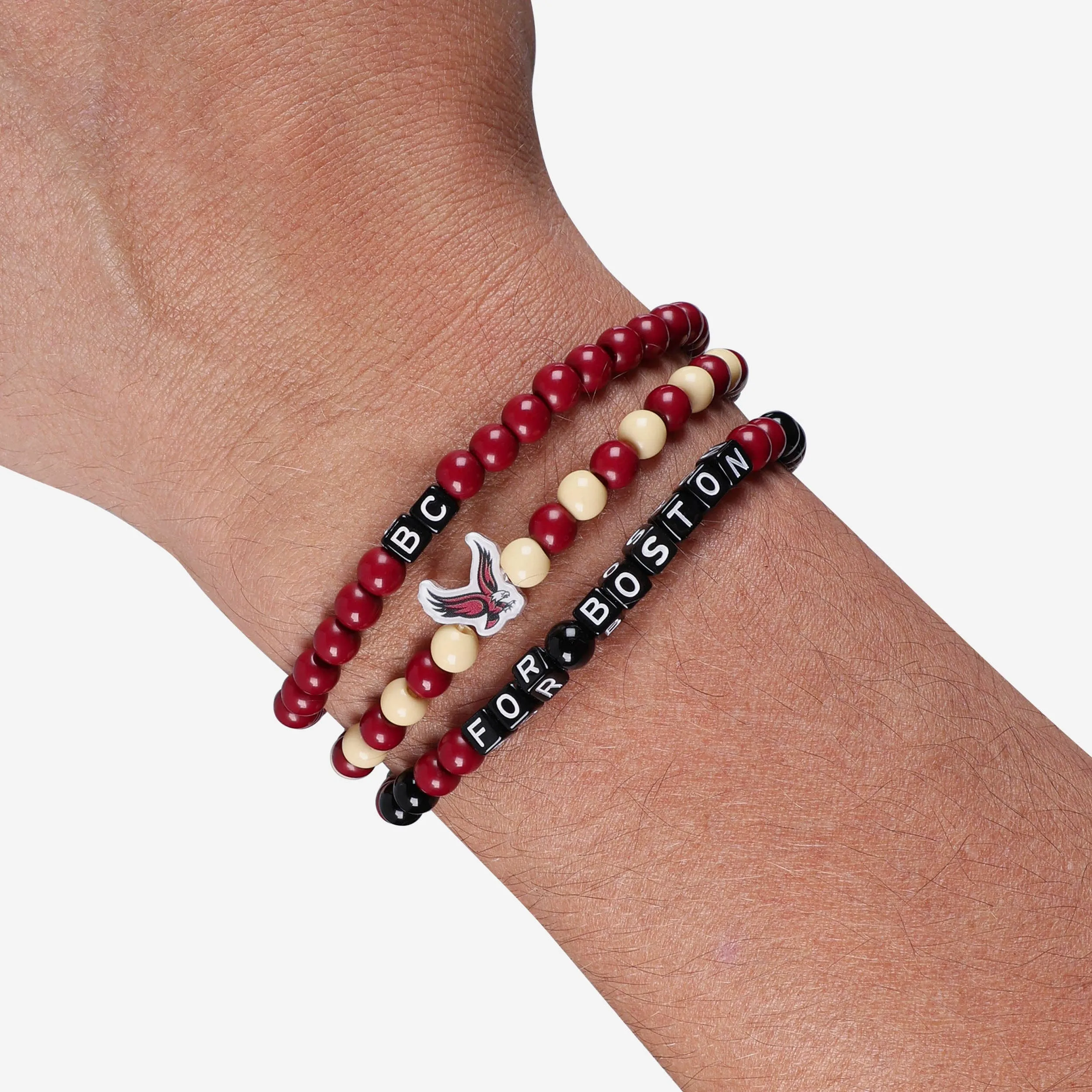 Boston College Eagles 3 Pack Beaded Friendship Bracelet