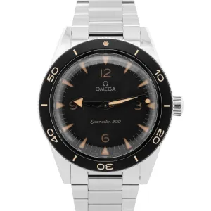 BRAND NEW Omega Seamaster Black 234.30.41.21.01.001 41mm Steel Dive Watch BOX