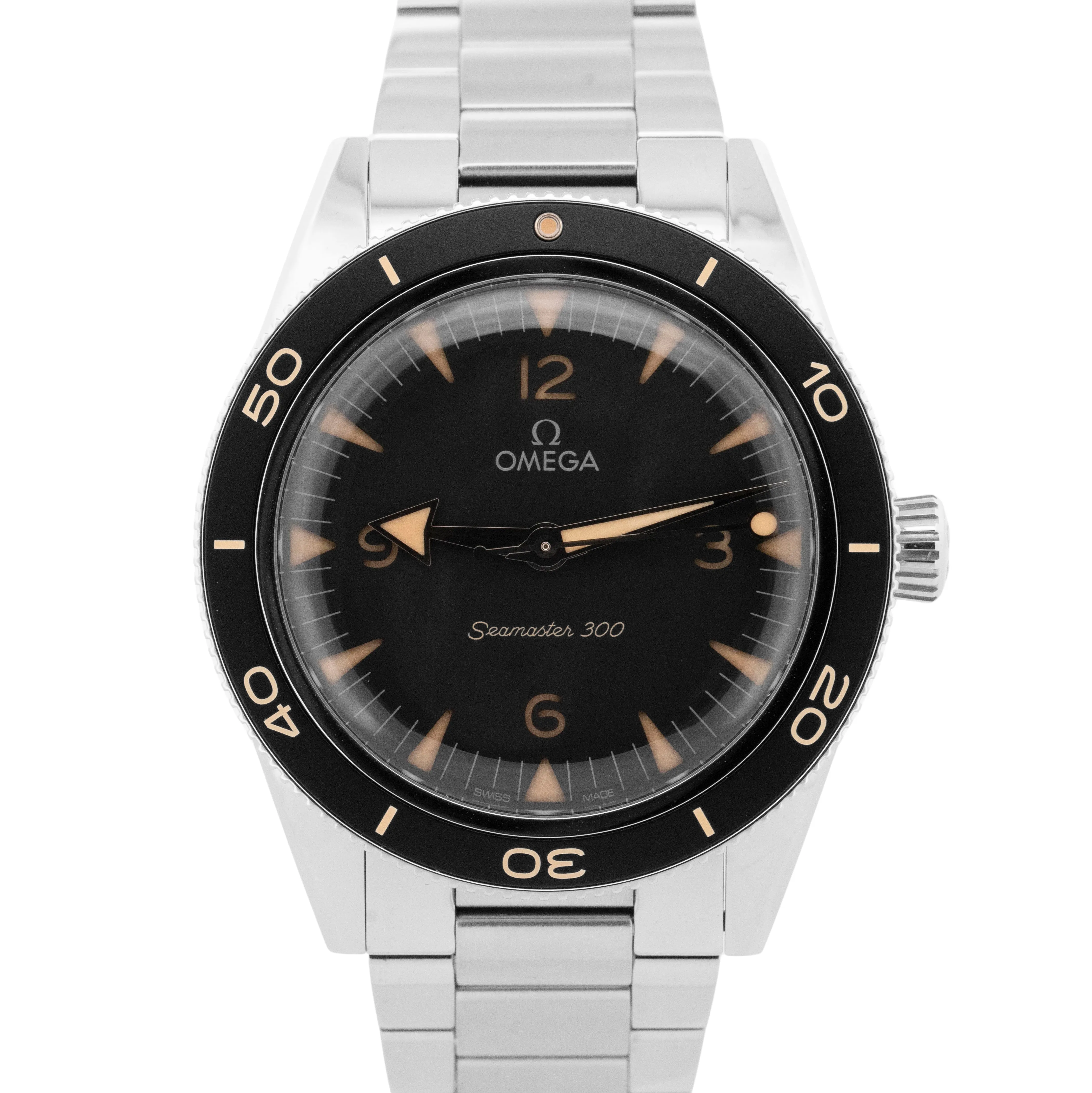 BRAND NEW Omega Seamaster Black 234.30.41.21.01.001 41mm Steel Dive Watch BOX