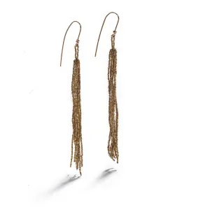 Brass Tassel Earrings
