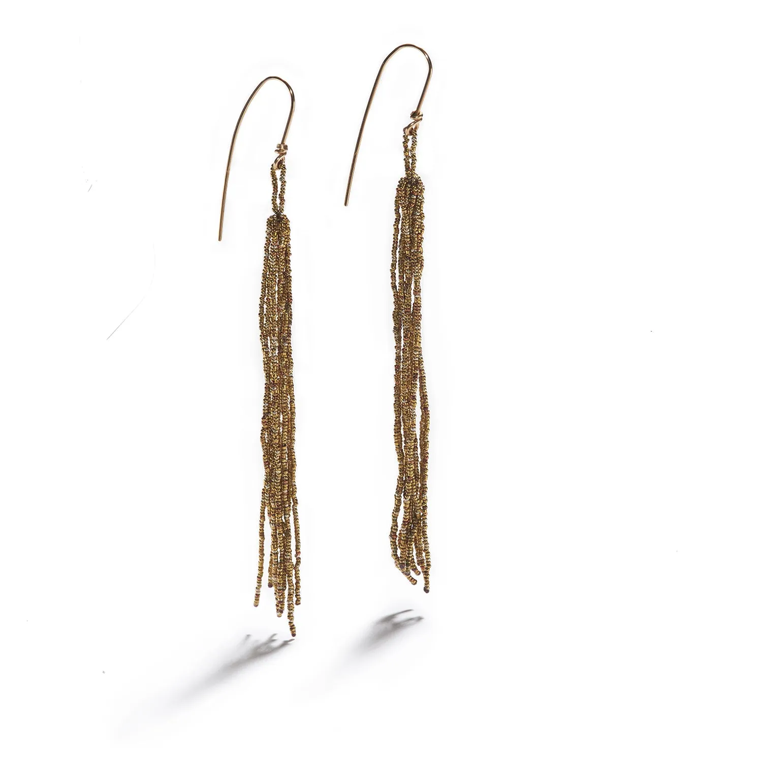 Brass Tassel Earrings