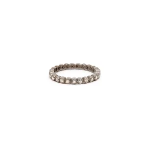 Brilliant Cut Diamond Petal Eternity Band