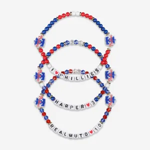 Bryce Harper & JT Realmuto Philadelphia Phillies 3 Pack Player Friendship Bracelet