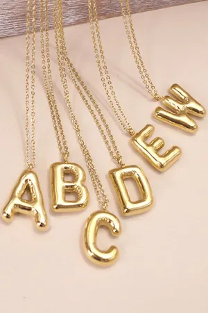 Bubble Letter Necklaces