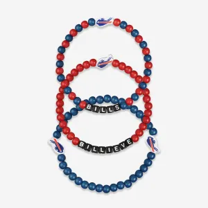Buffalo Bills 3 Pack Beaded Friendship Bracelet