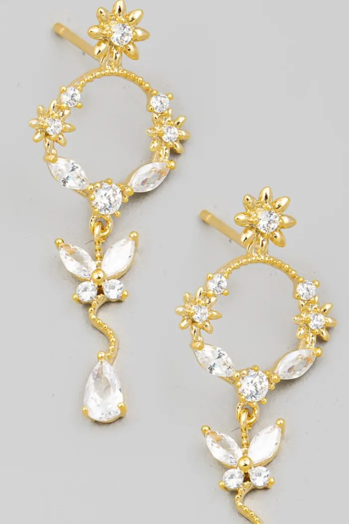 Butterfly Teardrop Earrings
