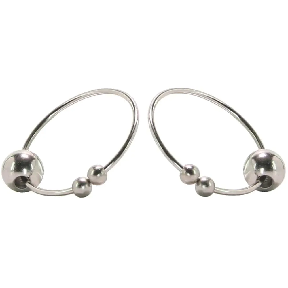 Calexotics nipple play Non-Piercing Nipple Rings in Silver