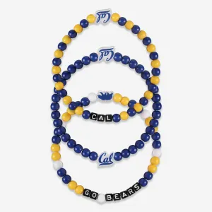 California Bears 3 Pack Beaded Friendship Bracelet