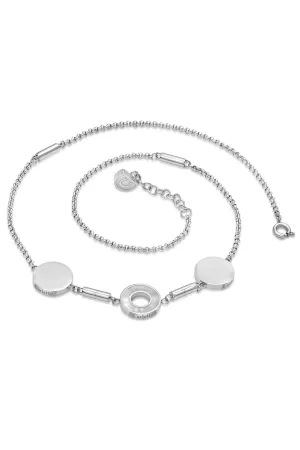 Carlette LE Collier Necklace, Rhodium, Natural Mother Pearl, Stainless Steel, Rose Gold & Rhodium Plated, Modular Swiss Innovation, 3 individual Carlettes, Modular, Combine, Earrings, Carlettes & Bracelet