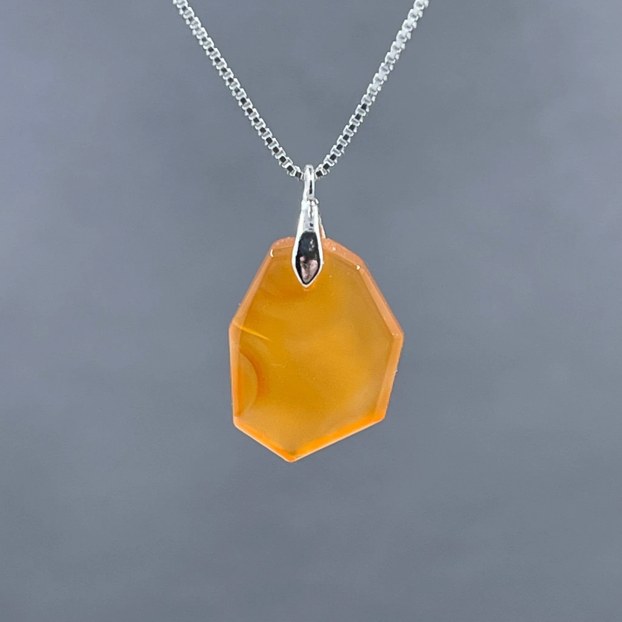 Carnelian Freeform Pendant