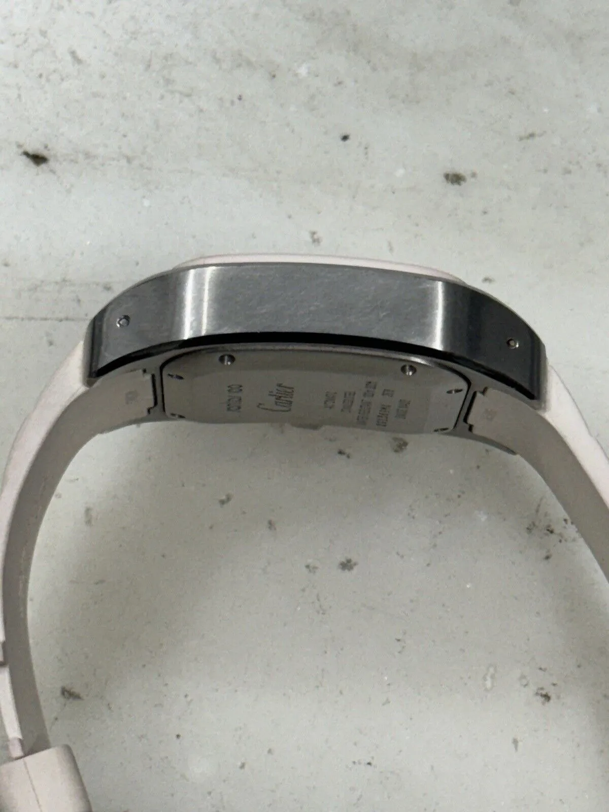 Cartier Santos 100 White Steel & Rubber 33mm W201229U2