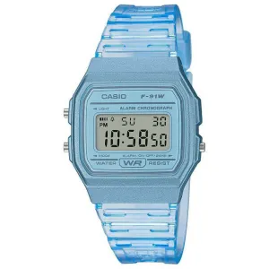 Casio F-91 Classic Unisex Blue Watch F-91WS-2EF