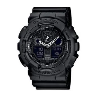Casio Men's G-Shock GA100-1A1 Black Resin Quartz Watch