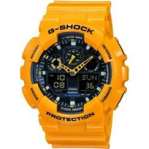 Casio Men's G-Shock GA100A-9A Black Resin Quartz Fashion Watch