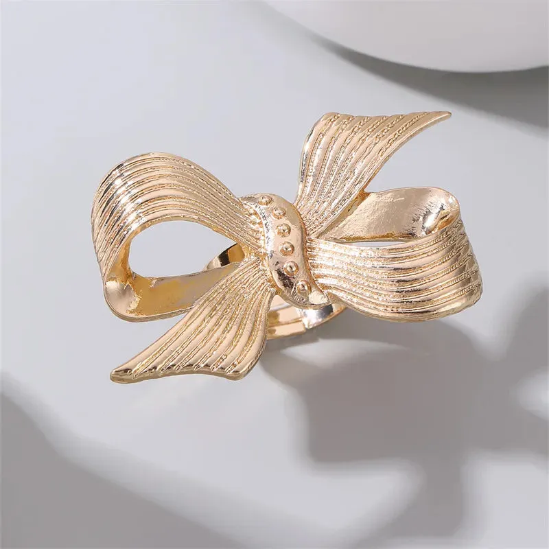 Casual Sweet Simple Style Geometric Alloy Women's Rings