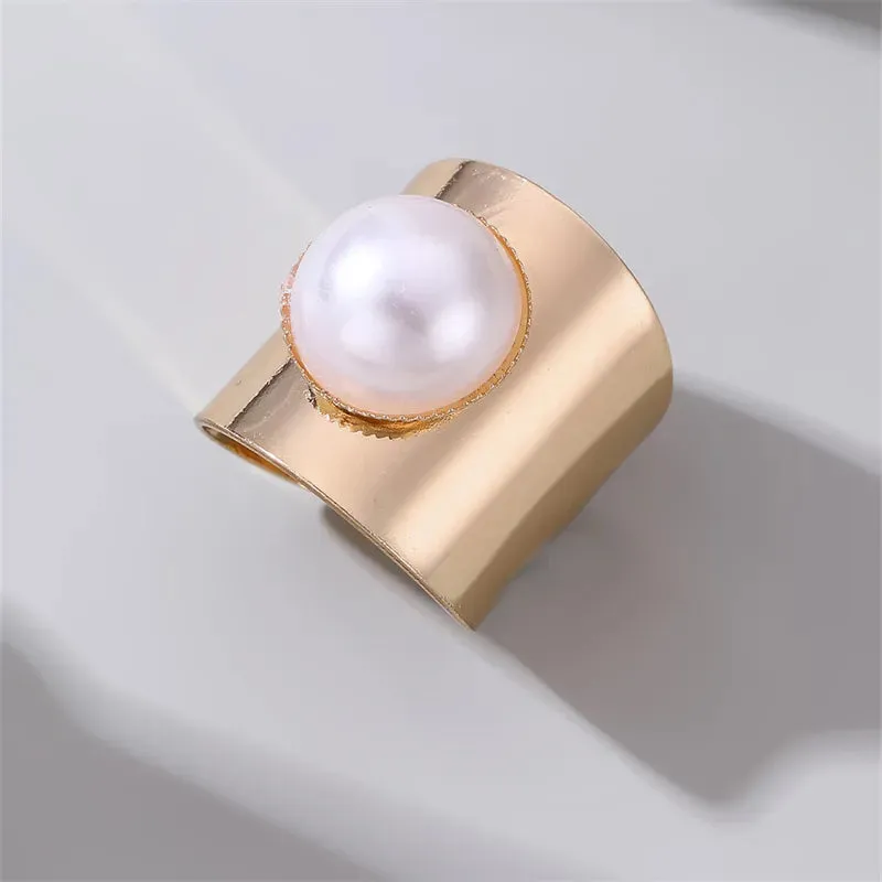 Casual Sweet Simple Style Geometric Alloy Women's Rings