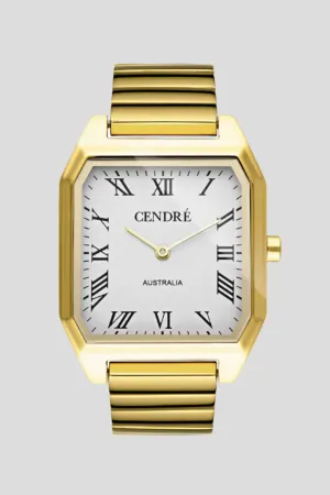 CENDRE DILLION WATCH - GOLD/WHITE
