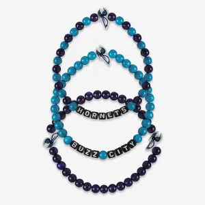 Charlotte Hornets 3 Pack Beaded Friendship Bracelet