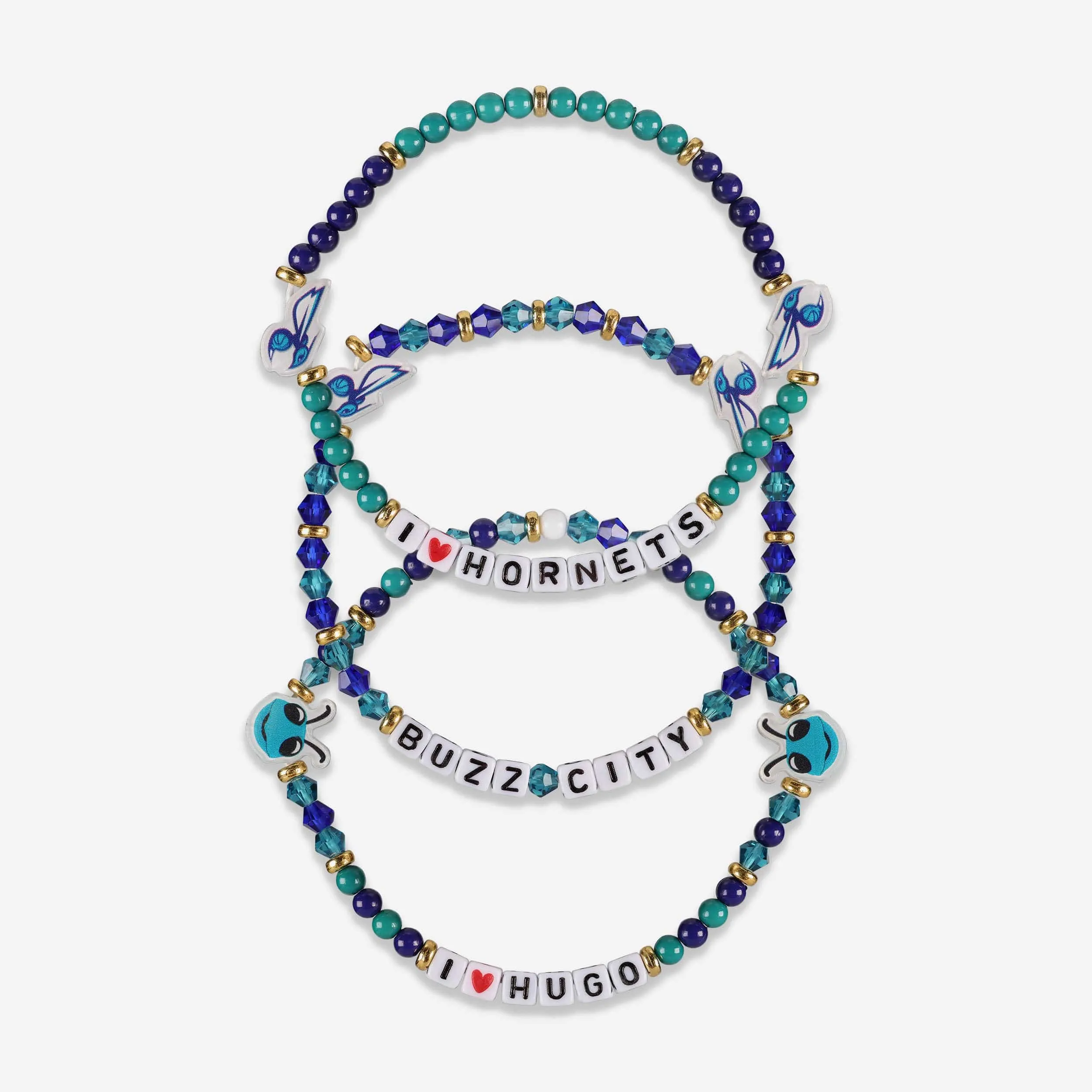 Charlotte Hornets 3 Pack Friendship Bracelet