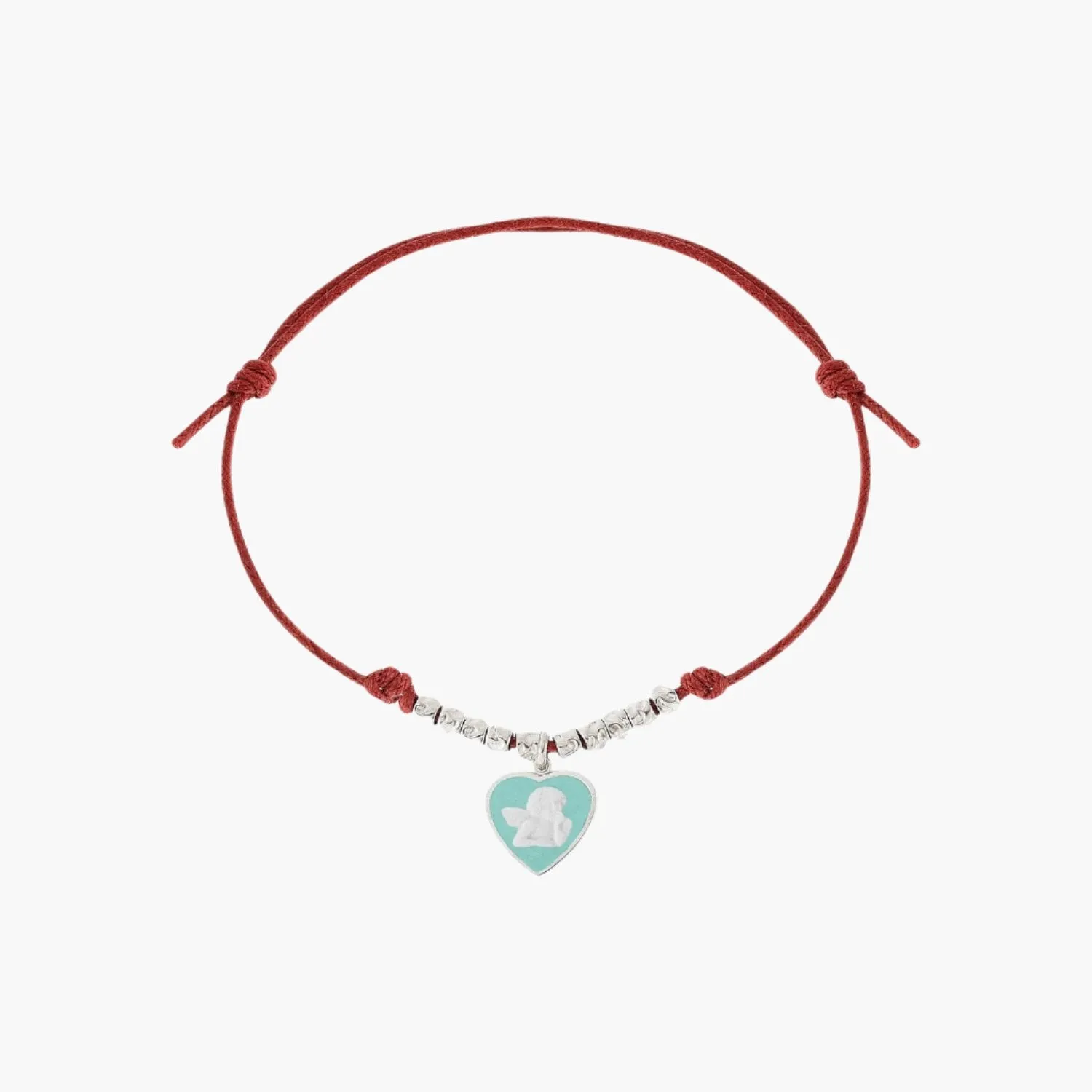 Cherub Cameo Cord Friendship Bracelet