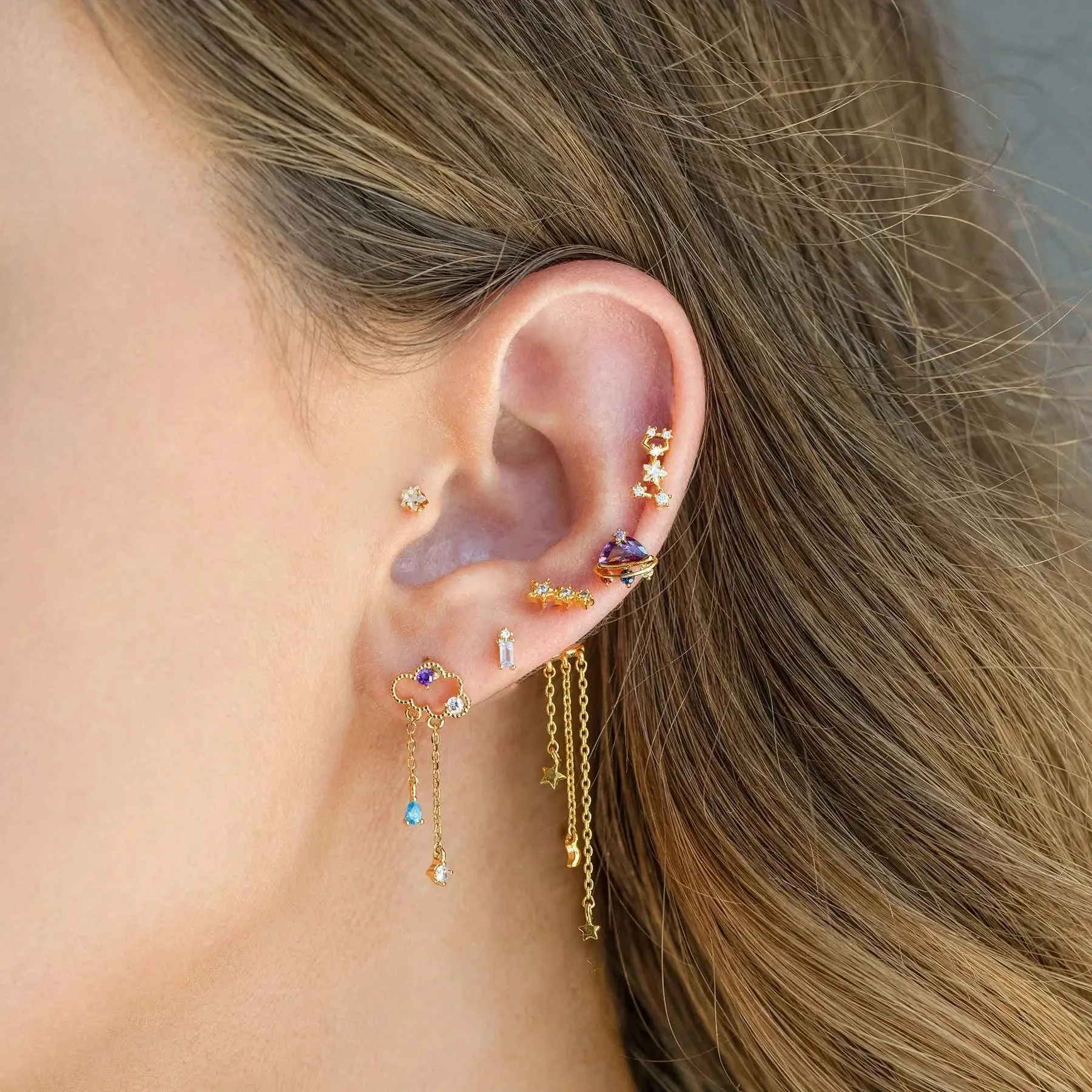 Chic Sterling Silver Tassel Earrings