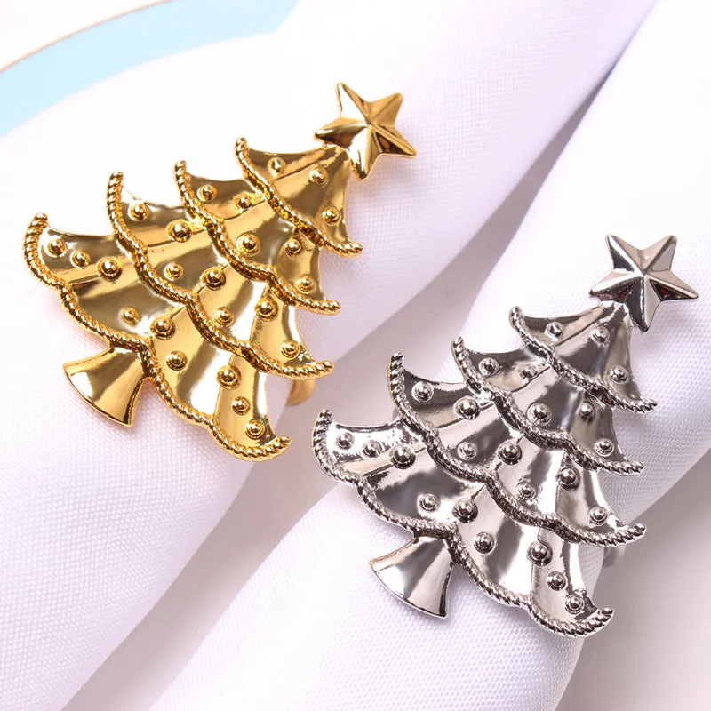 Christmas Tree Napkin Rings (Set of 6)