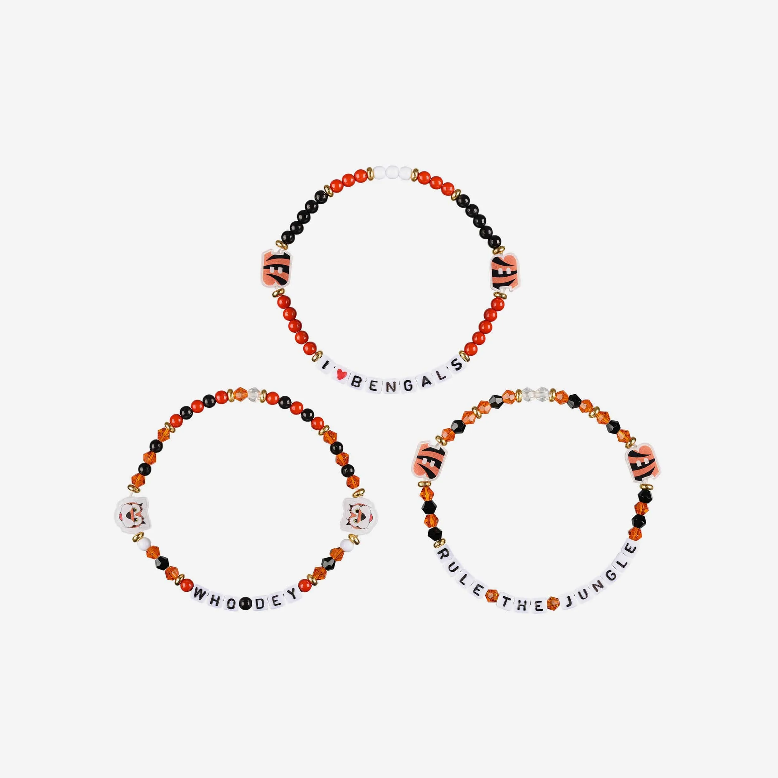 Cincinnati Bengals 3 Pack Friendship Bracelet