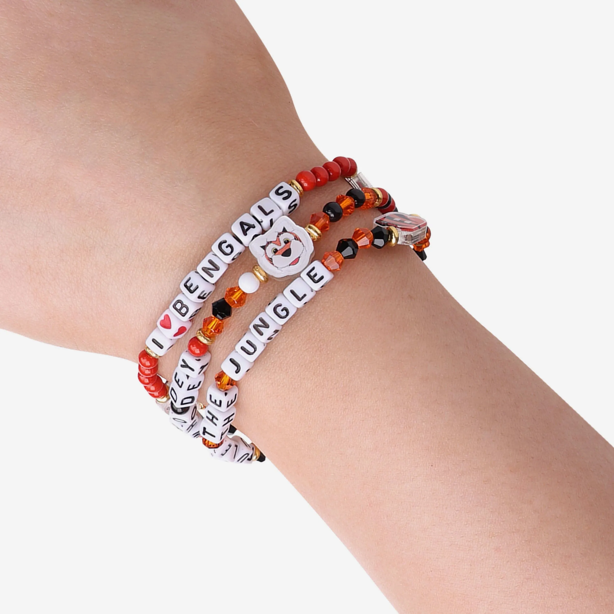 Cincinnati Bengals 3 Pack Friendship Bracelet