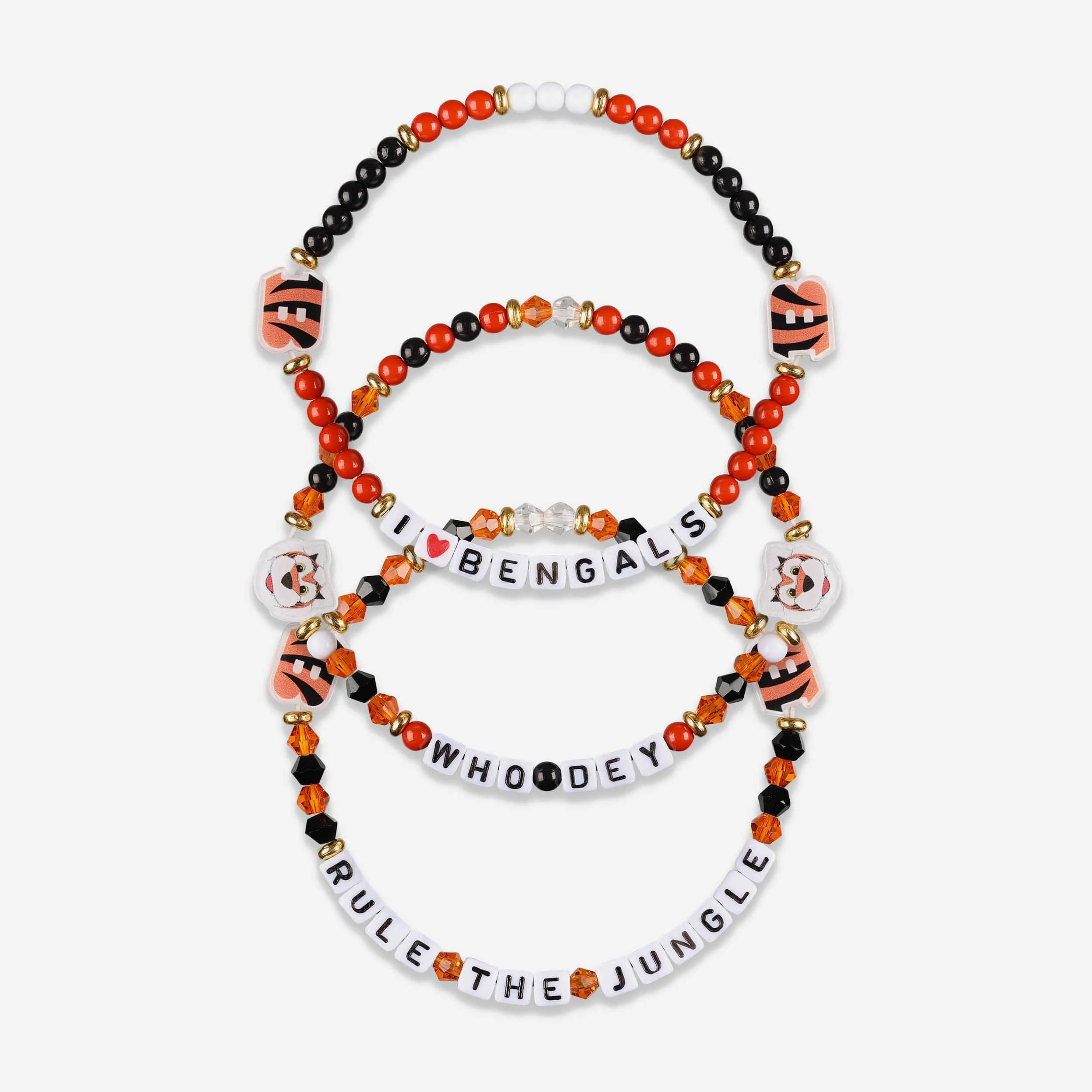 Cincinnati Bengals 3 Pack Friendship Bracelet
