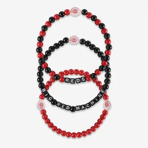 Cincinnati Reds 3 Pack Beaded Friendship Bracelet