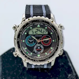 CITIZEN Promaster Yacht Timer Watch Digital - Analog Vintage Quartz Wristwatch