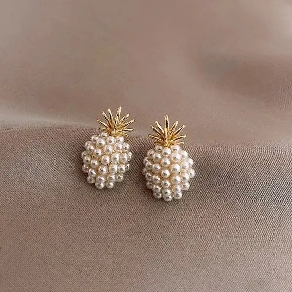 Classic Elegant Imitation Pearl Dangle Earrings For Women Crystal Long Tassel Exquisite Drop Earring Wedding Jewelry