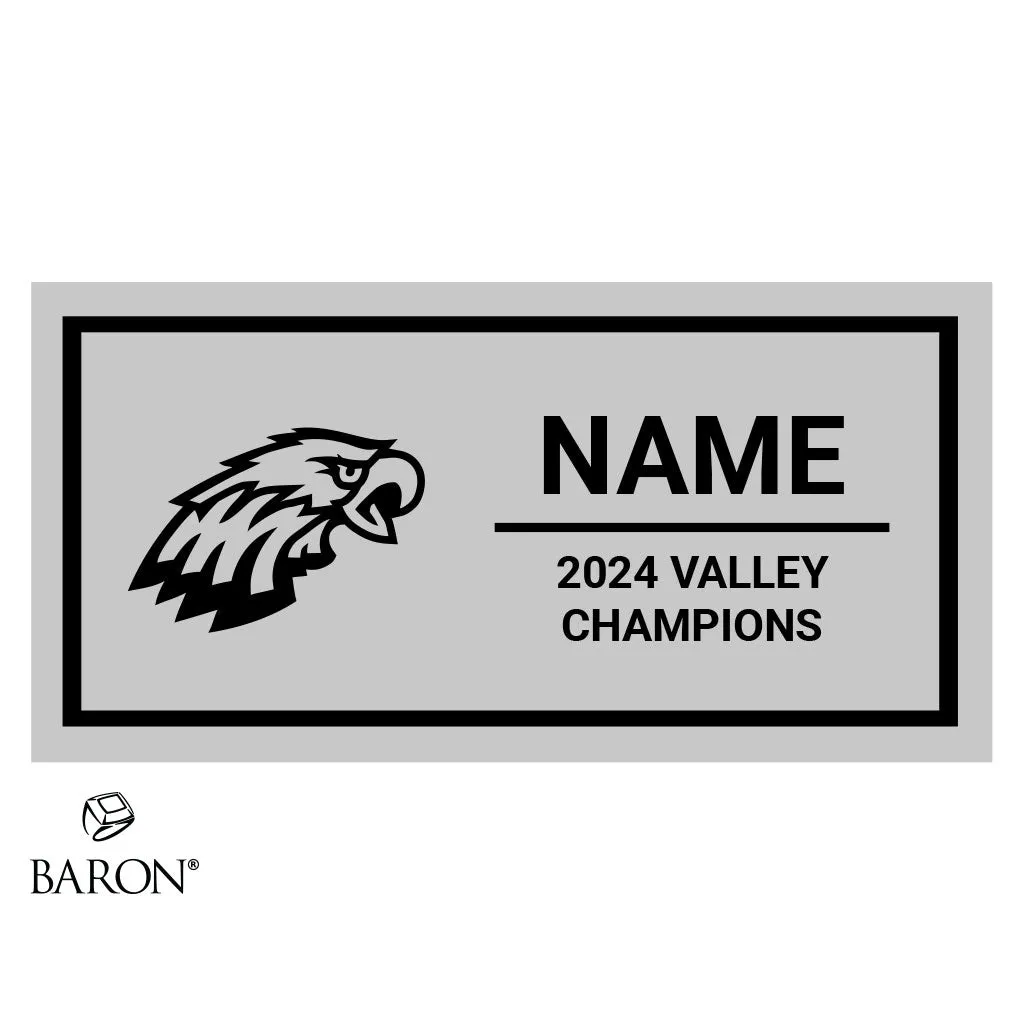 Clovis West Cheer DII 2024 Championship Black Standard Window Ring Box