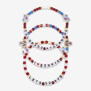 Colorado Avalanche 3 Pack Friendship Bracelet
