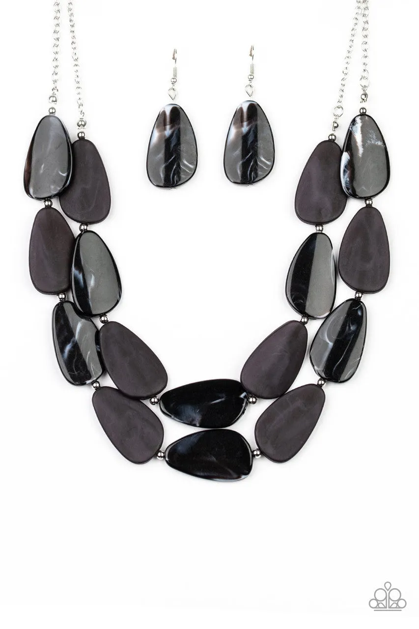 Colorfully Calming Black Paparazzi Necklace