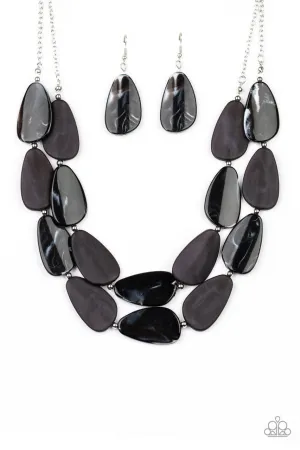 Colorfully Calming Black Paparazzi Necklace