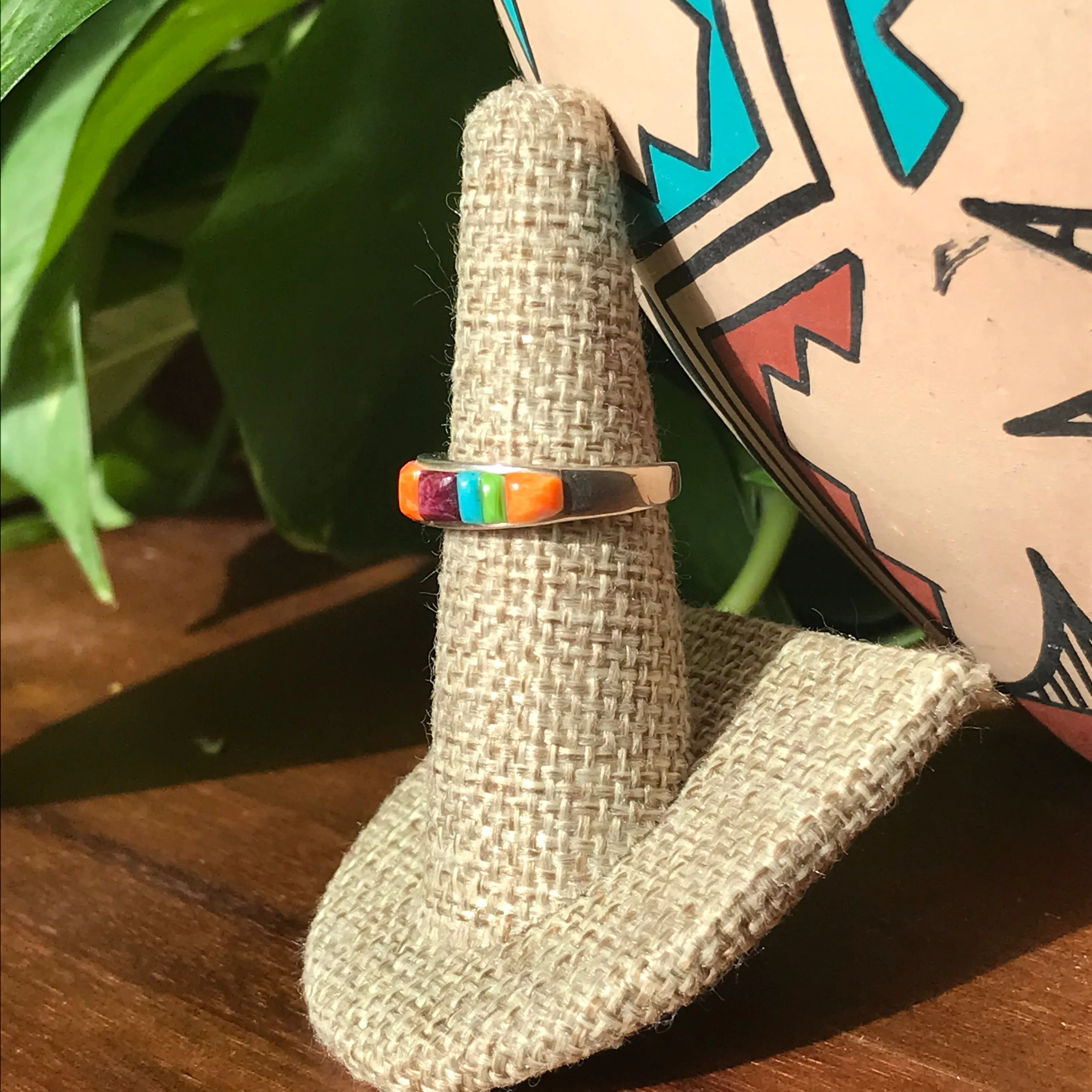 Corn Roll Multi Stone Ring
