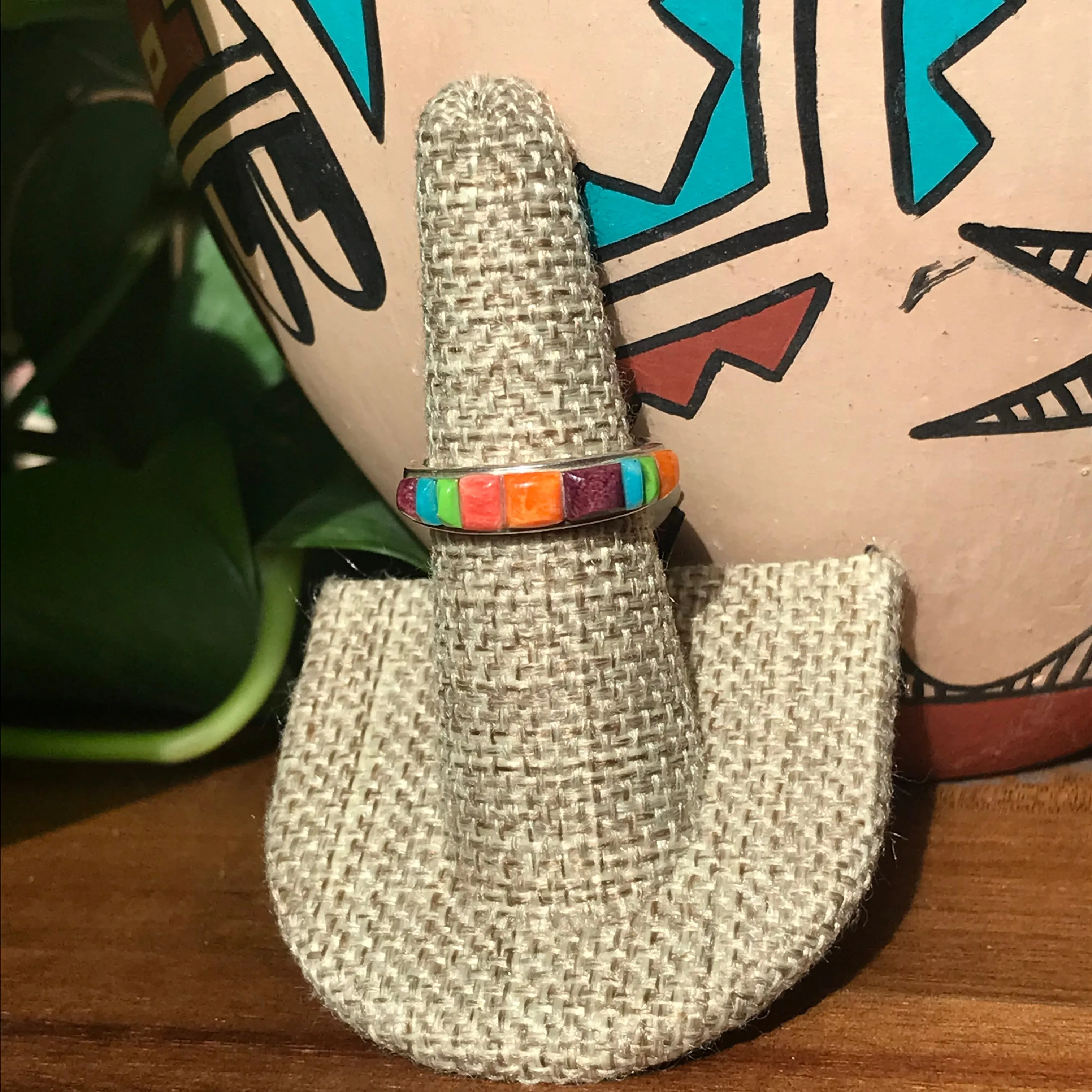 Corn Roll Multi Stone Ring